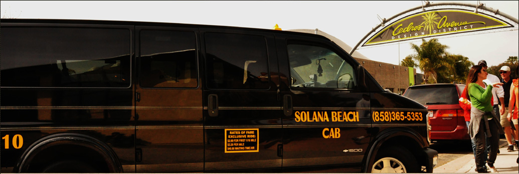 Solana Beach Van Taxi Cab